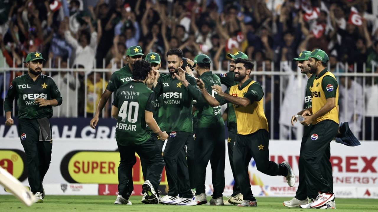 Mohammad Nawaz took his maiden T20I five-for, Afghanistan vs Pakistan, final, UAE T20I tri-series, Sharjah, September 7, 2025