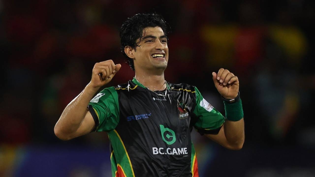 That's the game - Naseem Shah conceded just five runs in the last over, Guyana Amazon Warriors vs St Kitts and Nevis Patriots, CPL 2025, Providence, September 7, 2025