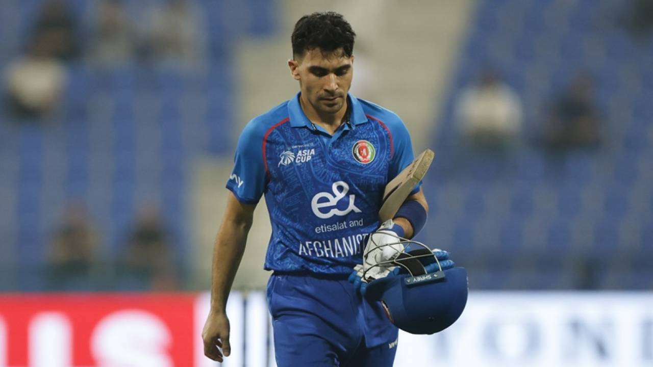 Rahmanullah Gurbaz's poor run of form continued, Afghanistan vs Hong Kong, Men's T20 Asia Cup, Abu Dhabi, September 09, 2025