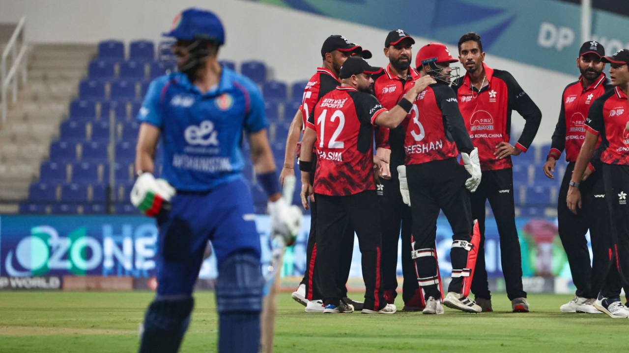 Ibrahim Zadran walks off after being dismissed, Afghanistan vs Hong Kong, Men's T20 Asia Cup, Abu Dhabi, September 09, 2025