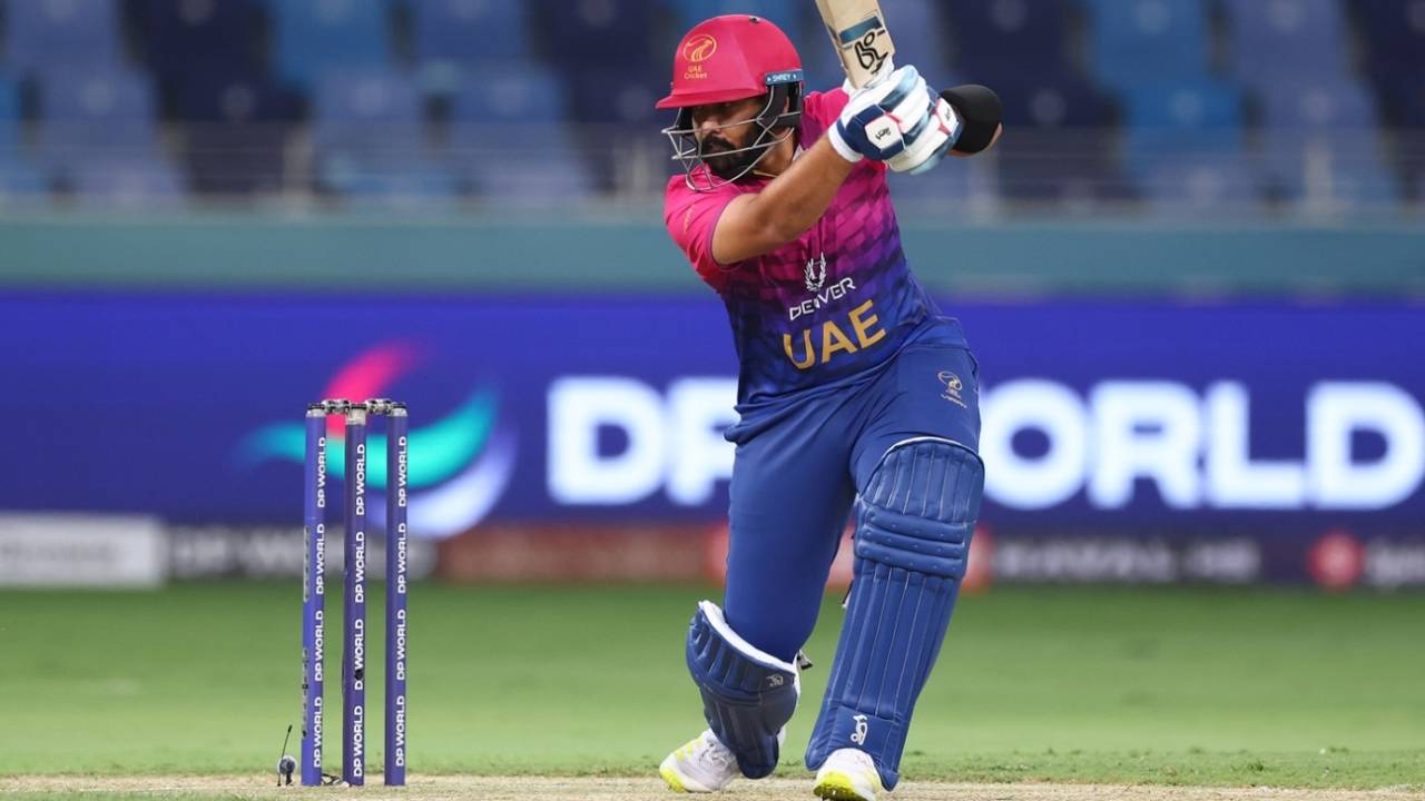Alishan Sharafu was off in a hurry, India vs UAE, Asia Cup, Dubai, September 10. 2025