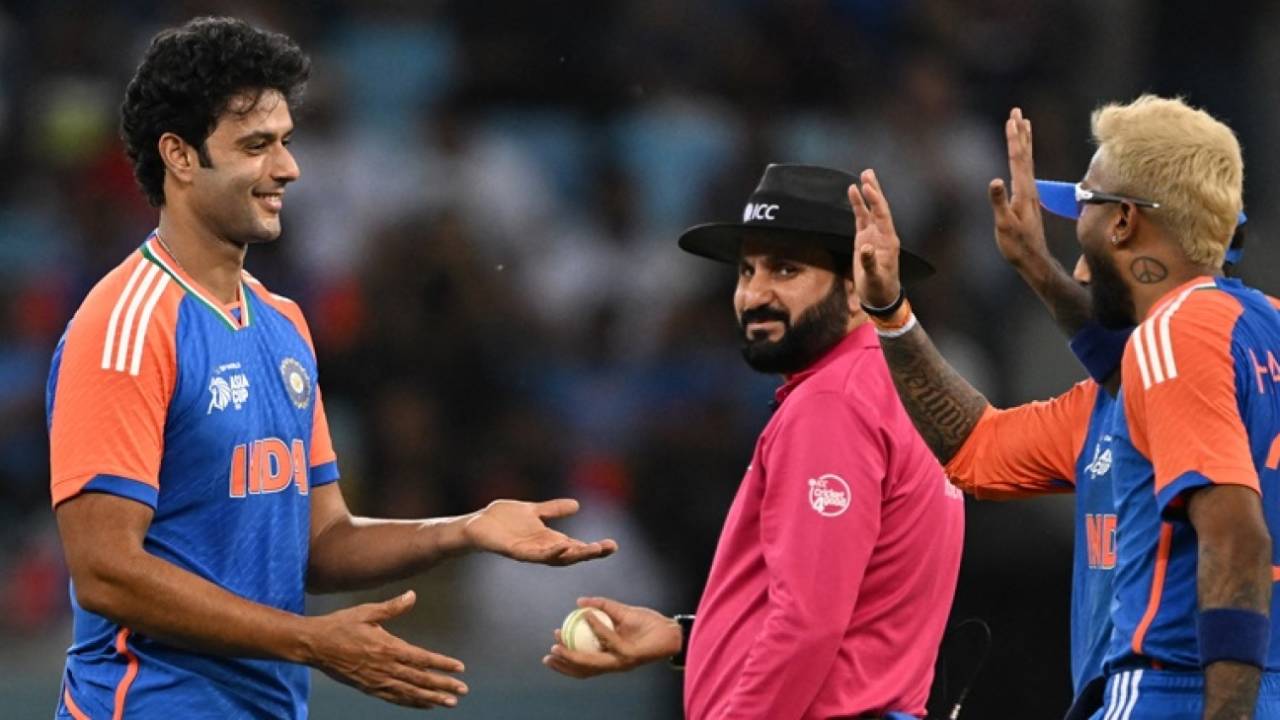 Shivam Dube bagged a career-best 3 for 4, UAE vs India, Men's T20 Asia Cup, Dubai, September 10, 2025