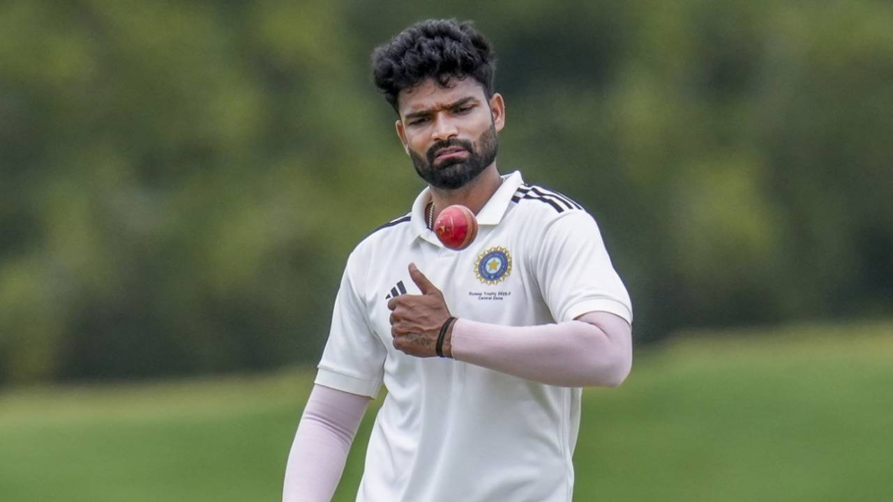 Kumar Kartikeya picked up four wickets, Central Zone vs South Zone, Duleep Trophy, final, Bengaluru, September 11, 2025
