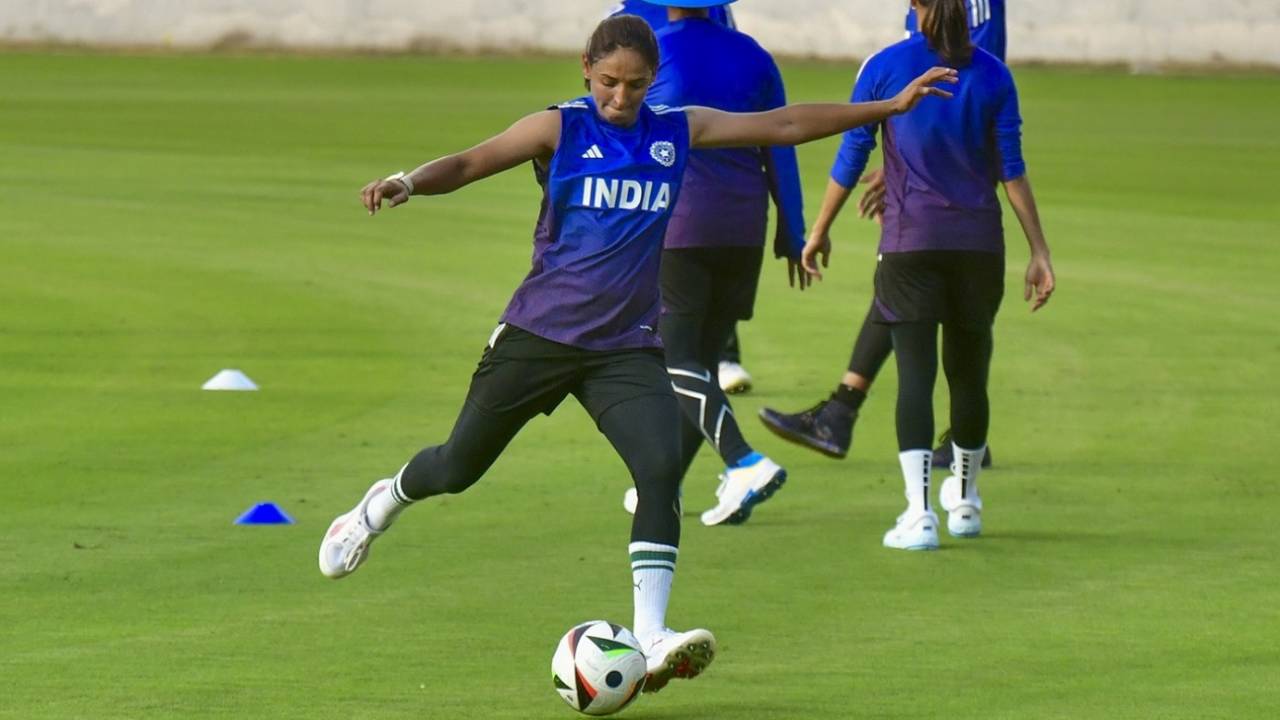 Harmanpreet Kaur trains ahead of the ODI series against Australia, India vs Australia, New Chandigarh, September 12, 2025