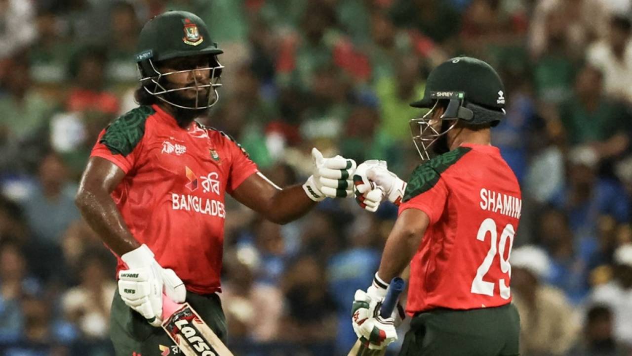 Jaker Ali and Shamim Hossain gave Bangladesh a respectable total, Bangladesh vs Sri Lanka, Men's T20 Asia Cup, Abu Dhabi, September 13, 2025