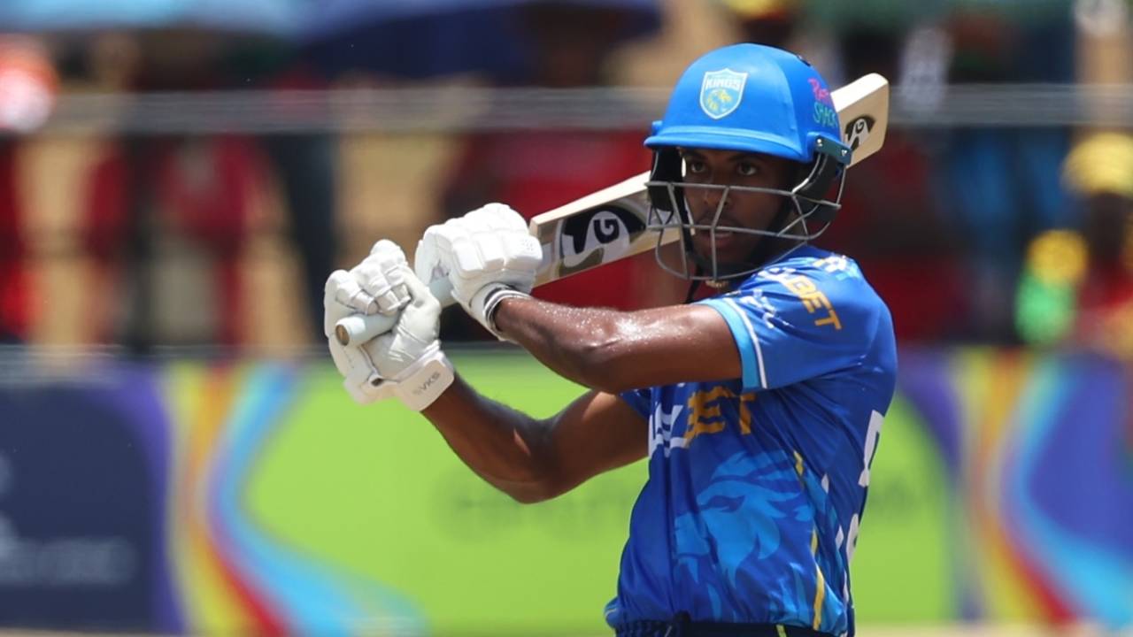 Ackeem Auguste scored a quick half-century, Guyana Amazon Warriors vs Trinbago Knight Riders, CPL 2025, Providence, September 13, 2025