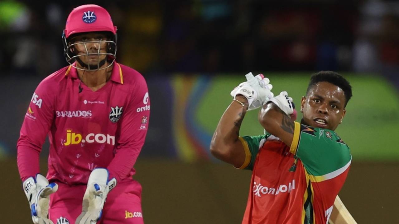 Shimron Hetmyer hit 68 off 39 balls, Guyana Amazon Warriors vs Barbados Royals, CPL 2025, Providence, September 14, 2025
