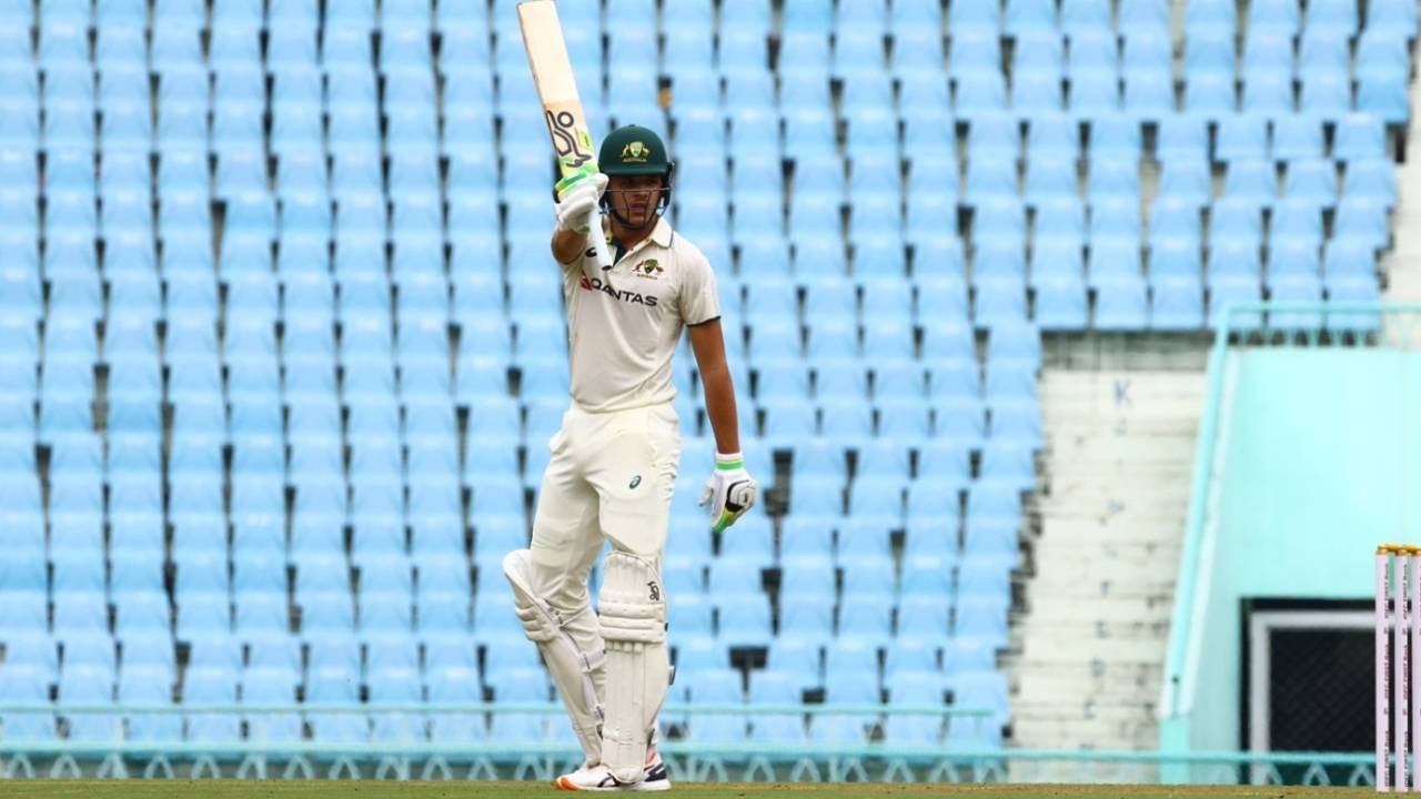Sam Konstas scored a steady fifty, India A vs Australia A, 1st unofficial Test, Lucknow, Day 1, September 16, 2025
