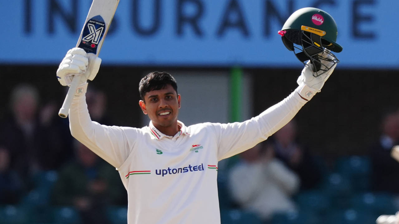 Rishi Patel made his second hundred of the season, Leicestershire vs Kent, County Championship, Grace Road, September 16, 2025