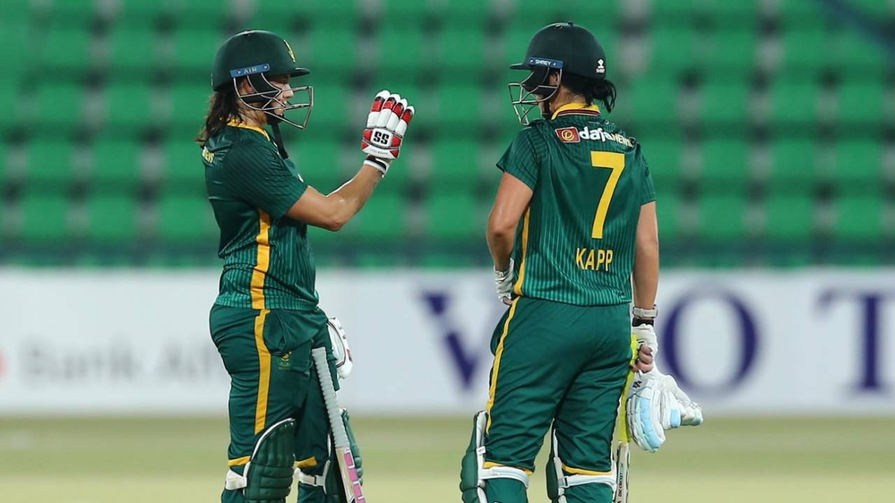 Marizanne Kapp and Tazmin Brits steadied South Africa's chase, Pakistan women vs South Africa women, 1st ODI, Lahore, September 16, 2025