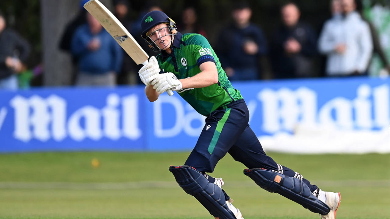 Harry Tector top scored for Ireland with an unbeaten 61, Ireland vs England, 1st Men's T20 International, Malahide, Dublin, September 17, 2025