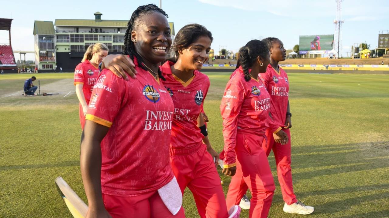 Aaliyah Alleyne and Shreyanka Patil saw Royals home, Barbados Royals vs Guyana Amazon Warriors, WCPL, Guyana, September 17, 2025