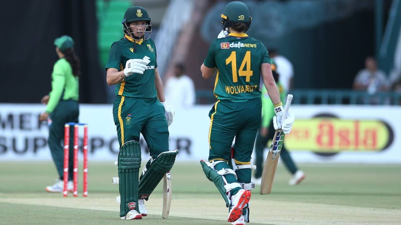 Laura Wolvaardt and Tazmin Brits put on a 260-run opening stand, Pakistan vs South Africa, 2nd ODI, Lahore, September 19, 2025