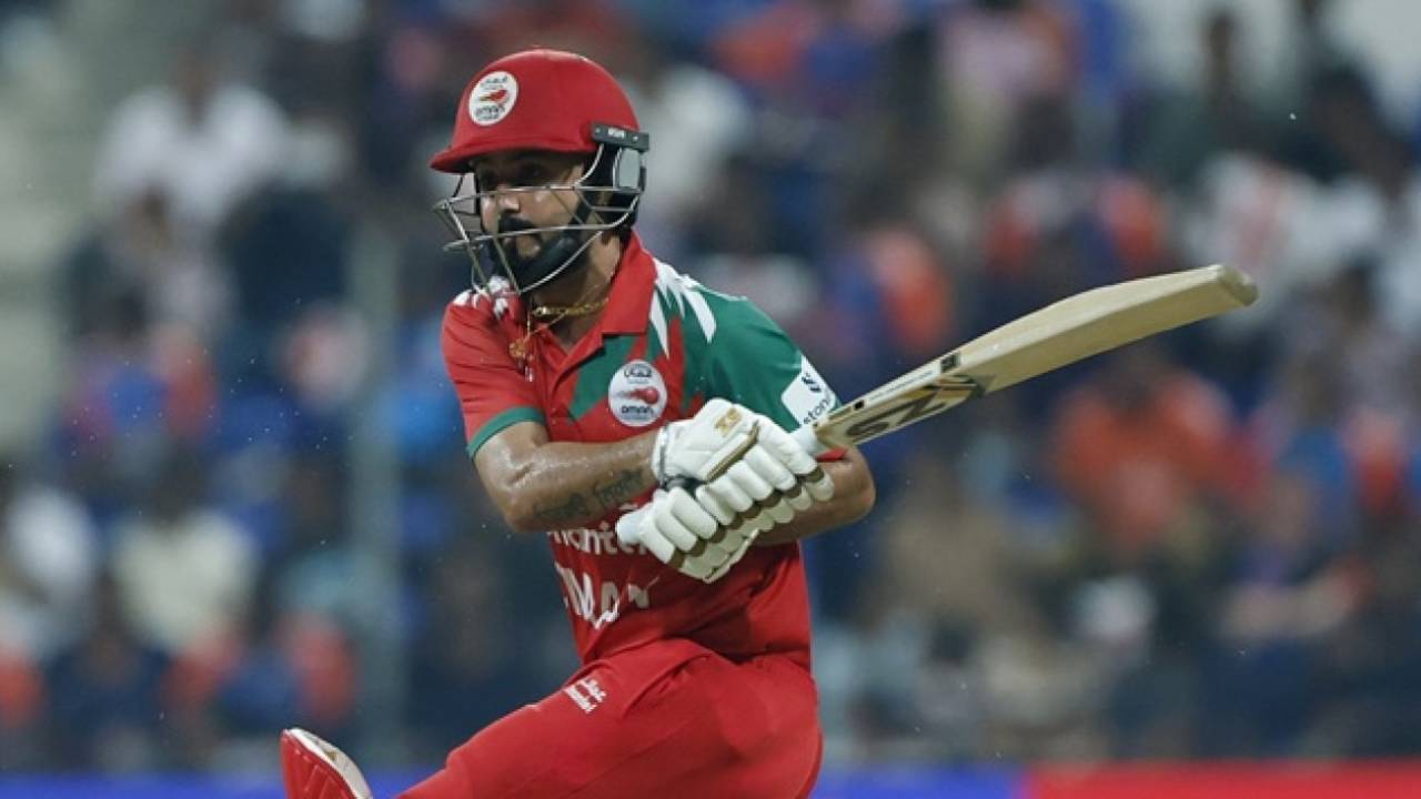 Jatinder Singh got Oman off to a steady start, India vs Oman, Asia Cup, Dubai, September 19, 2025