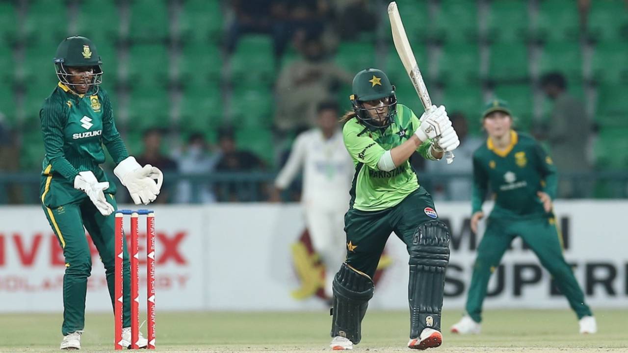 Natalia Pervaiz brought up her maiden ODI half-century, Pakistan vs South Africa, 2nd ODI, Lahore, September 19, 2025