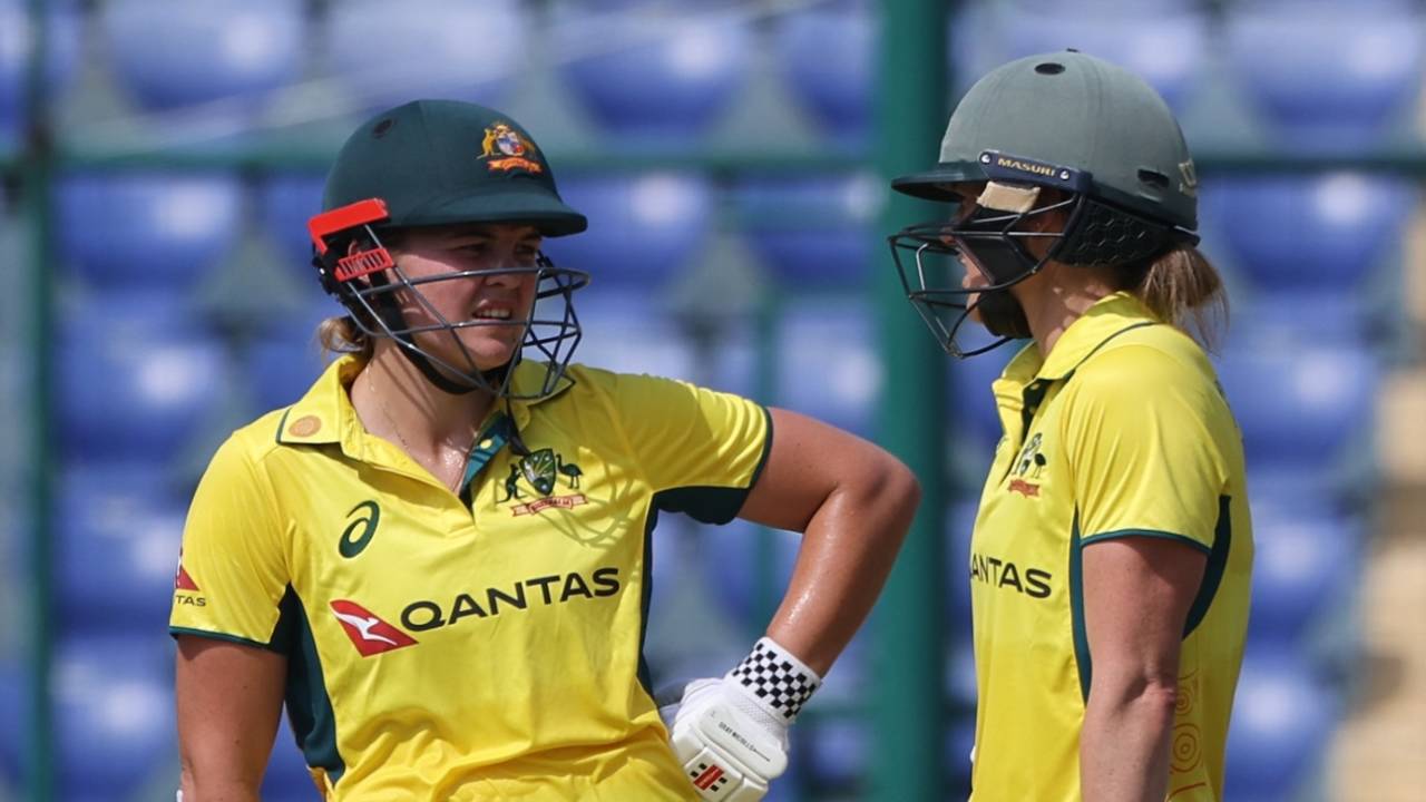 Georgia Voll and Ellyse Perry put up a big stand, India vs Australia, 3rd ODI, Delhi, September 20, 2025