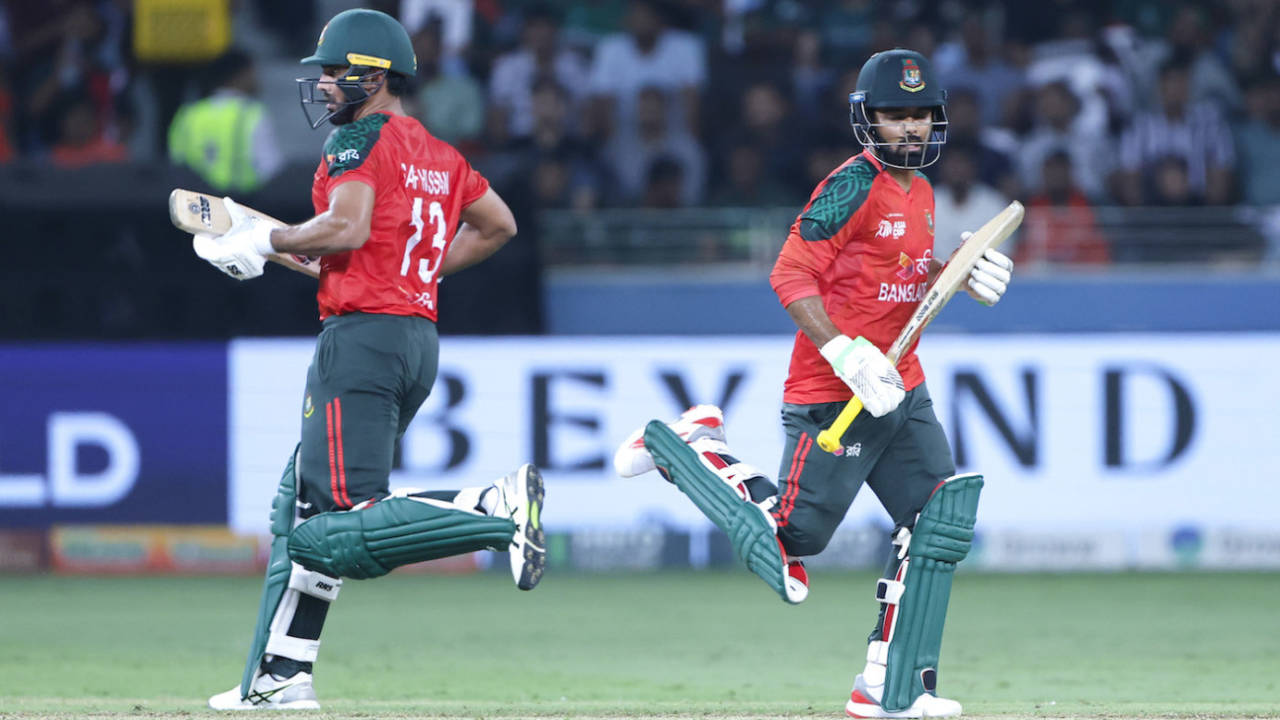 Towhid Hridoy and Saif Hassan put on the second fifty stand of the innings, Bangladesh vs Sri Lanka, Super Fours, Asia Cup, Dubai, September 20, 2025