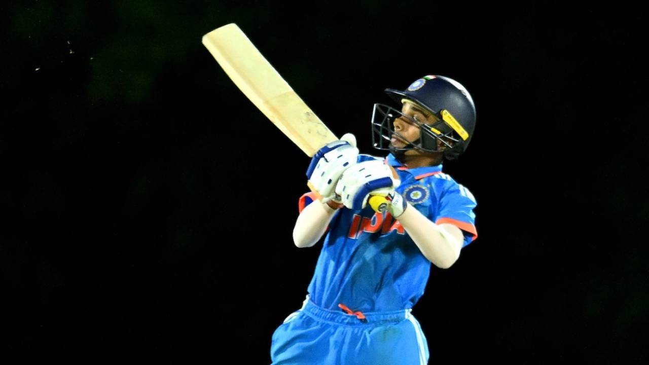Vedant Trivedi ramps the ball, Australia vs India, 1st Under-19 one-day match, Brisbane, September 21, 2025