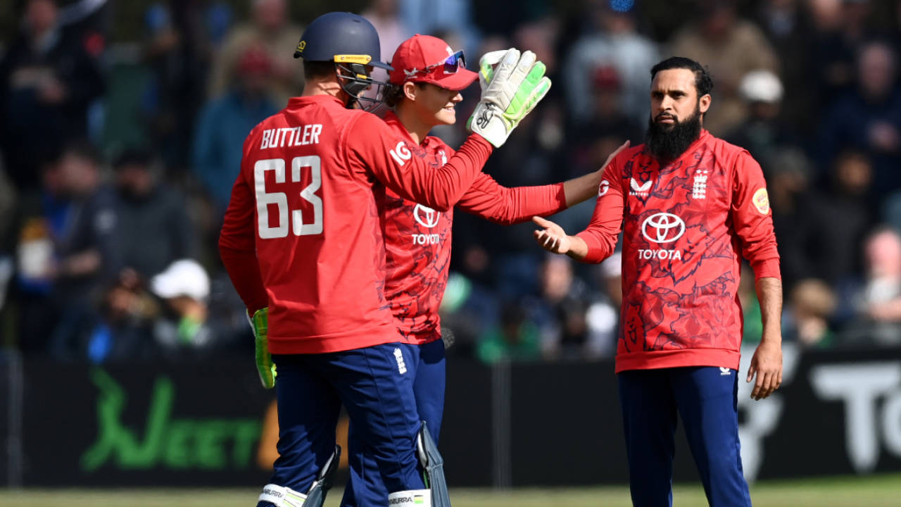 Adil Rashid struck twice in as many balls, Ireland vs England, 3rd T20I, Malahide, September 21, 2025