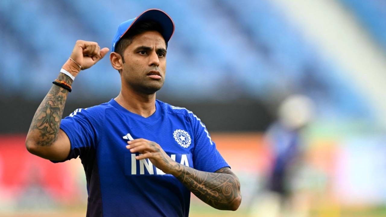 Suryakumar Yadav warms up ahead of India's first Super Fours game, India vs Pakistan, Super Fours, Asia Cup, Dubai, September 21, 2025