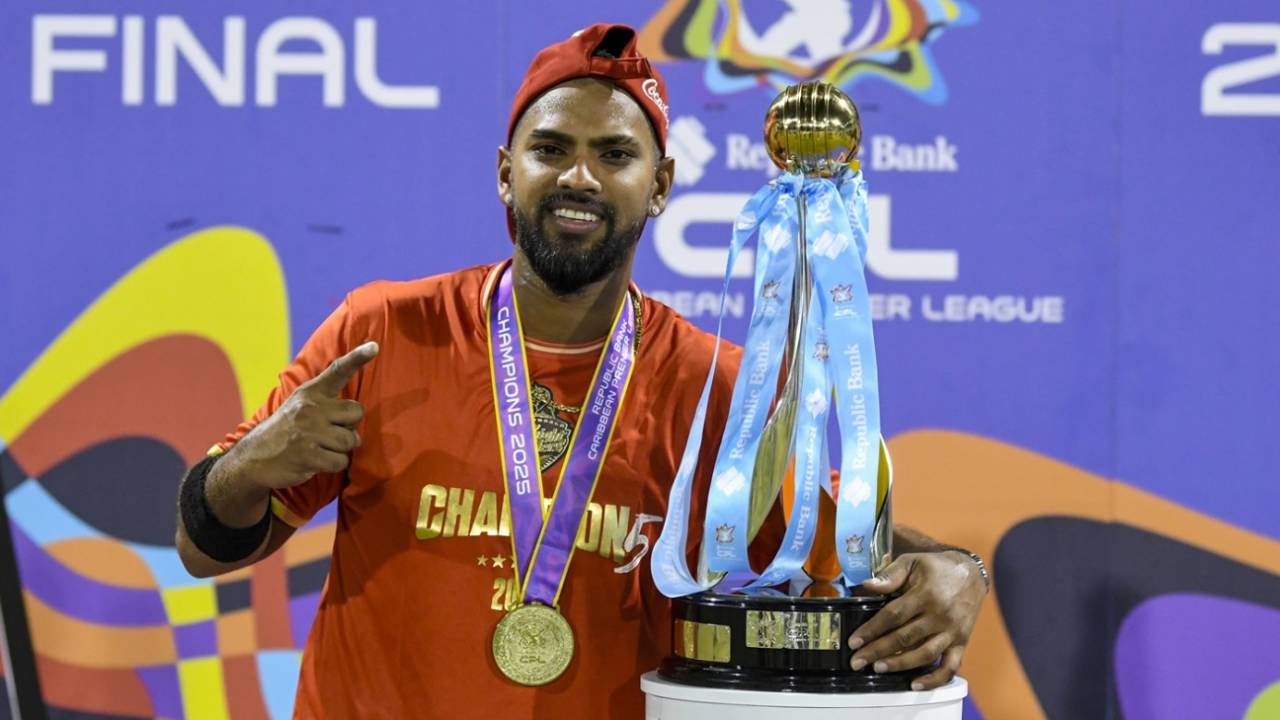 Nicholas Pooran won his first CPL title, Guyana Amazon Warriors vs Trinbago Knight Riders, CPL final, Providence, September 21, 2025