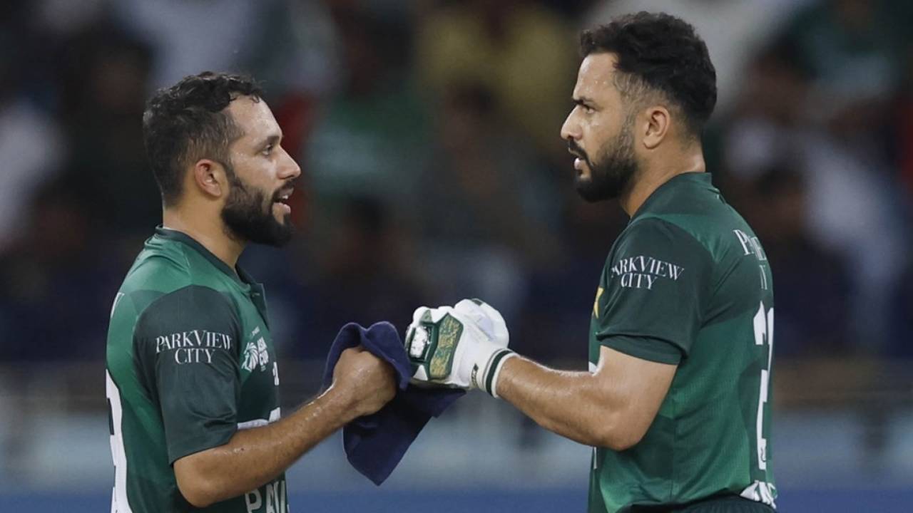 Mohammad Haris and Mohammad Nawaz had a quick partnership, Bangladesh vs Pakistan, Men's T20 Asia Cup, Dubai, September 25, 2025