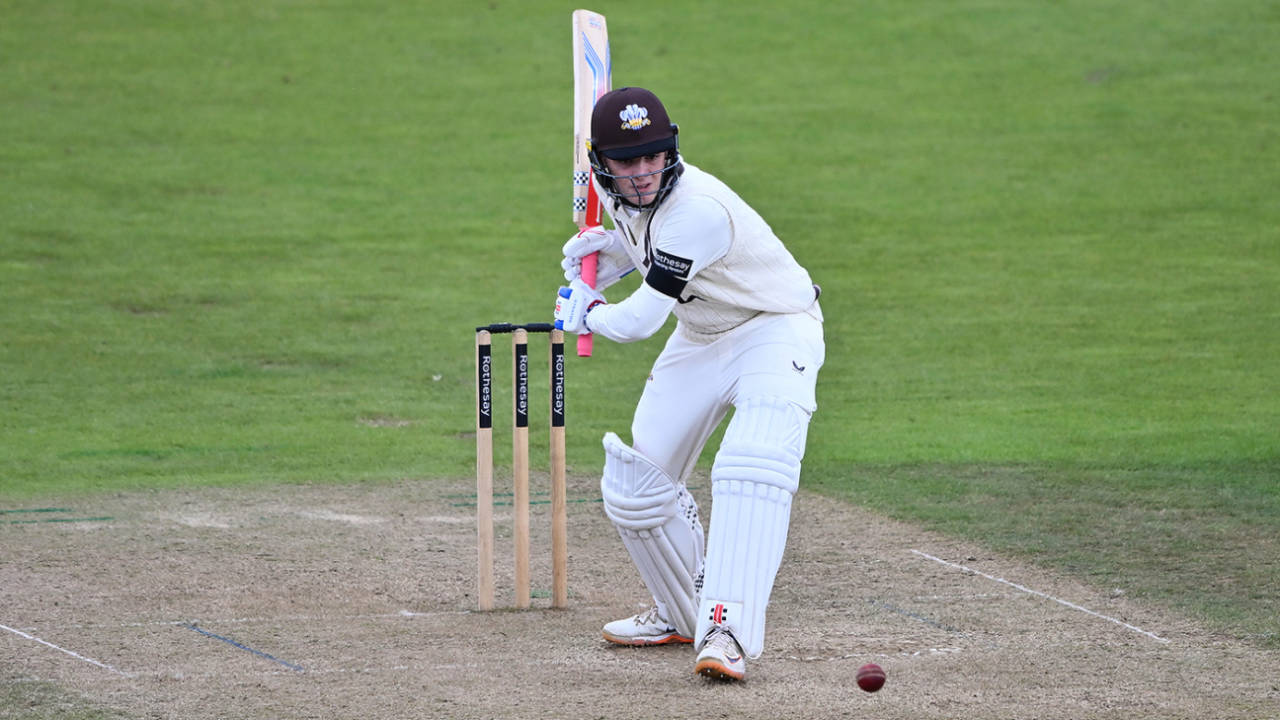 Ralphie Albert made a half-century on debut, Hampshire vs Surrey, County Championship, Utilita Bowl, September 25, 2025