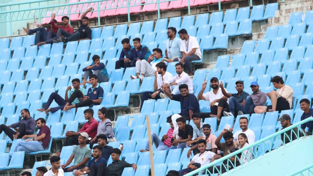 Spectators during the India A game in Lucknow, India A vs Australia A, Lucknow, September 26, 2025