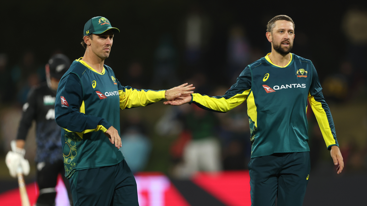 Matt Short broke the productive fourth-wicket stand, New Zealand vs Australia, 1st T20I, Mount Maunganui, October 1, 2025