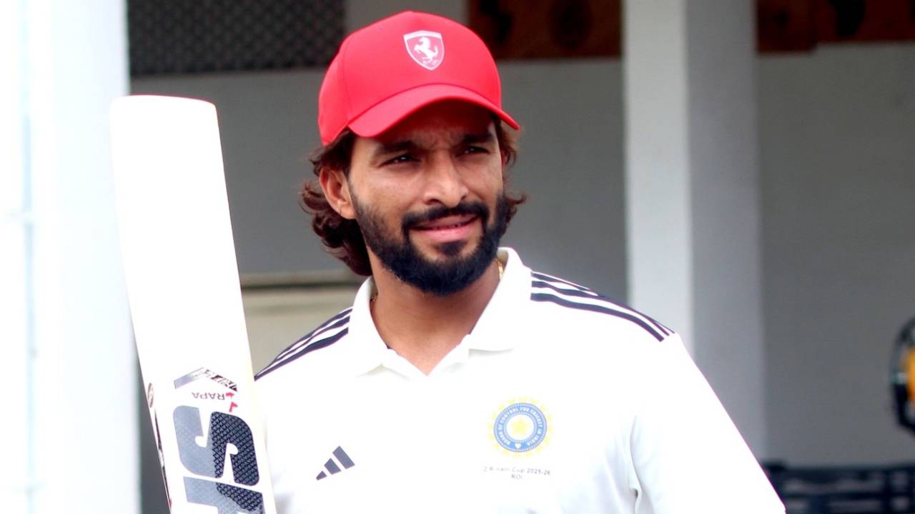 Rajat Patidar prepares to bat at the nets, Nagpur, September 30, 2025