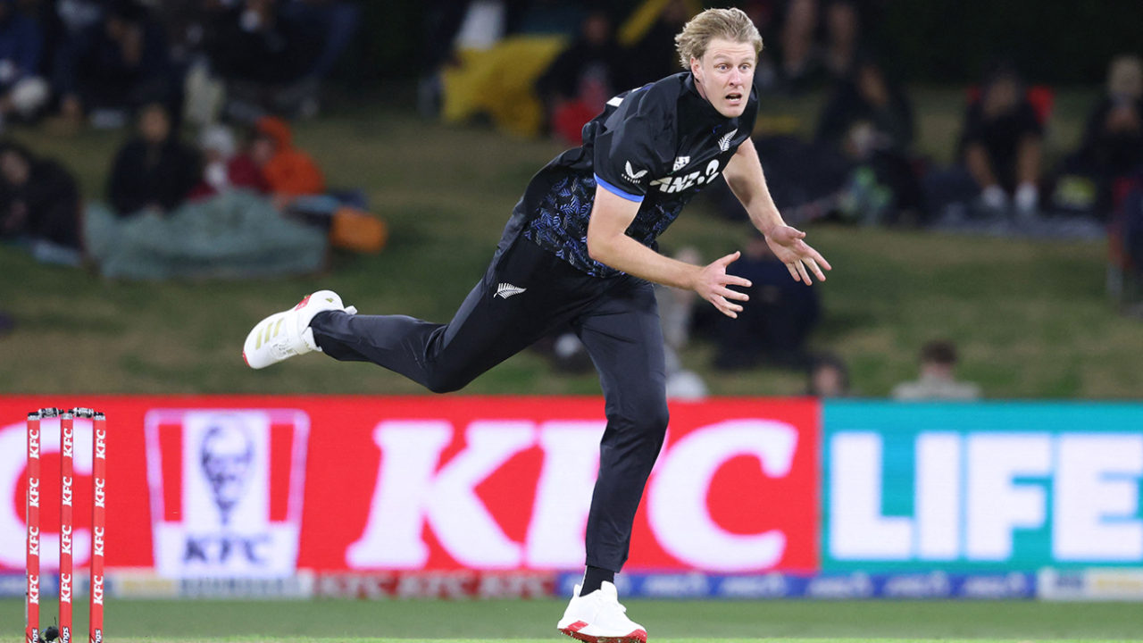 Kyle Jamieson took one wicket on his return to the side, New Zealand vs Australia, 1st T20I, Mount Maunganui, October 1, 2025