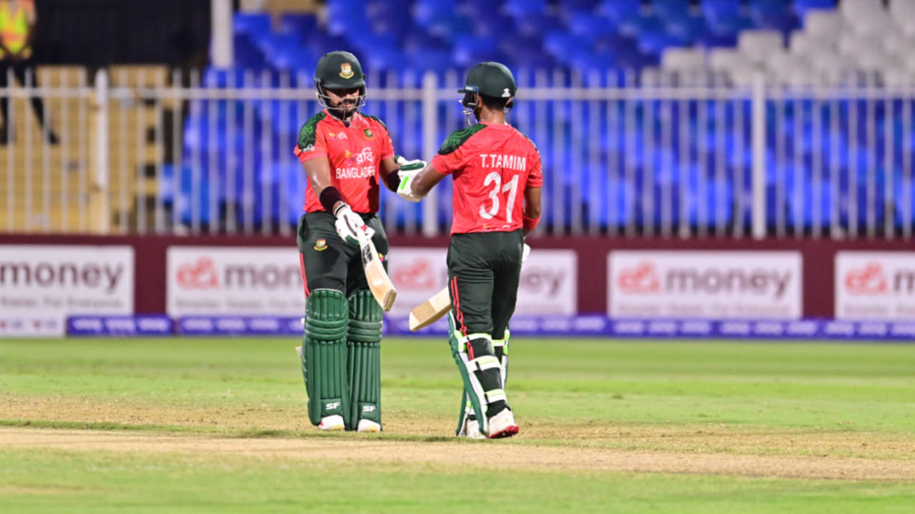 Tanzid Hasan and Parvez Hossain Emon blazed away to a rapid start, Afghanistan vs Bangladesh, 1st T20I, Sharjah, October 3, 2025