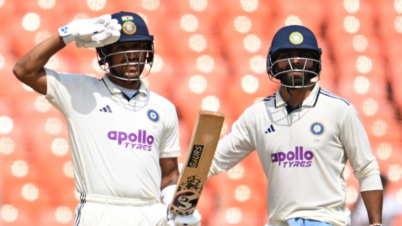 Dhruv Jurel celebrates his second Test fifty, India vs West Indies, 1st Test, Ahmedabad, 2nd day, October 3, 2025