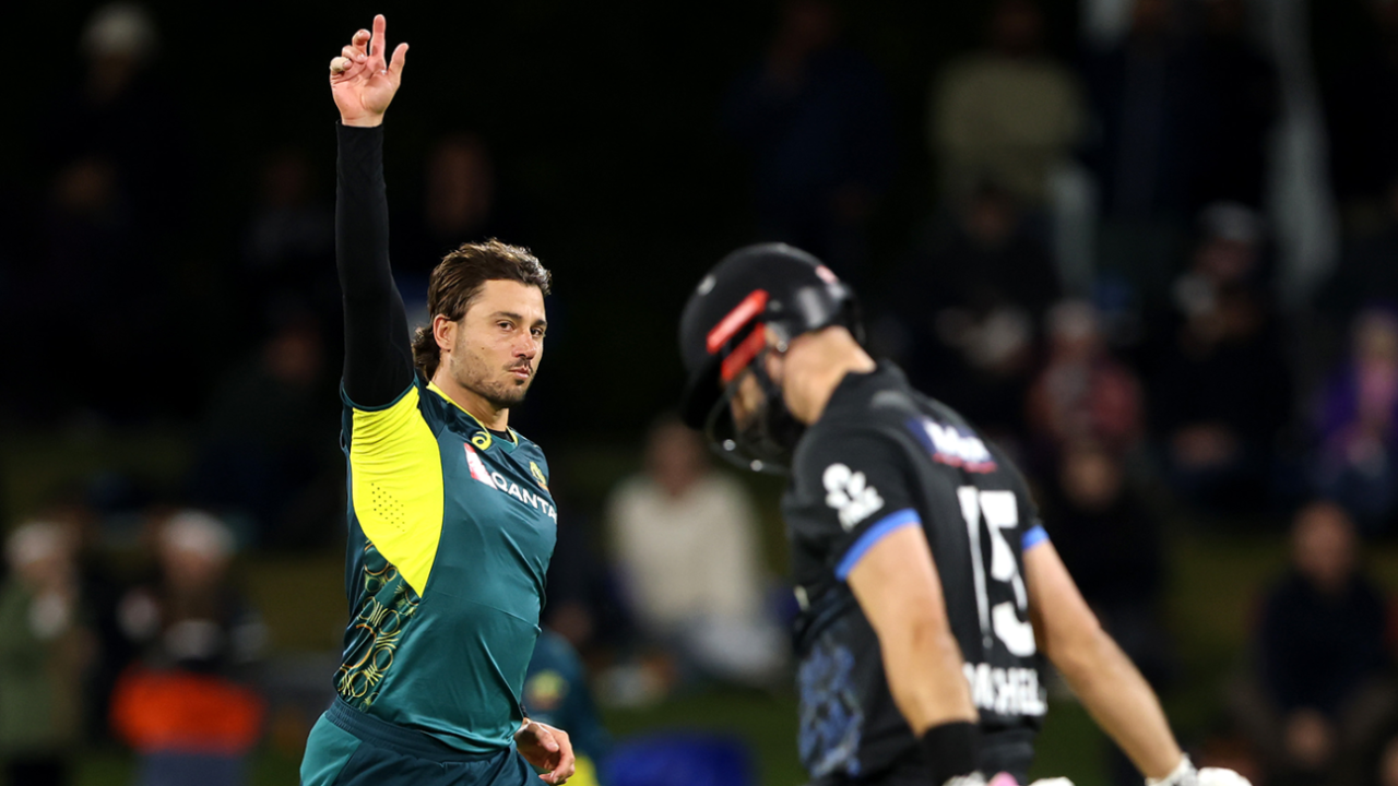 Marcus Stoinis struck with his first delivery, New Zealand vs Australia, 3rd T20I, Mount Maunganui, October 4, 2025