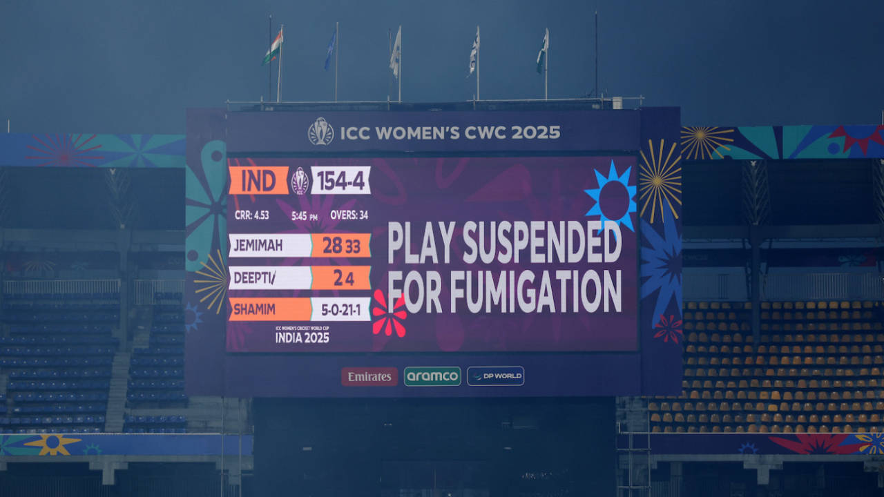 Yep, bugs actually stopped play after 34 overs, India vs Pakistan, Women's ODI World Cup, Colombo, October 5, 2025