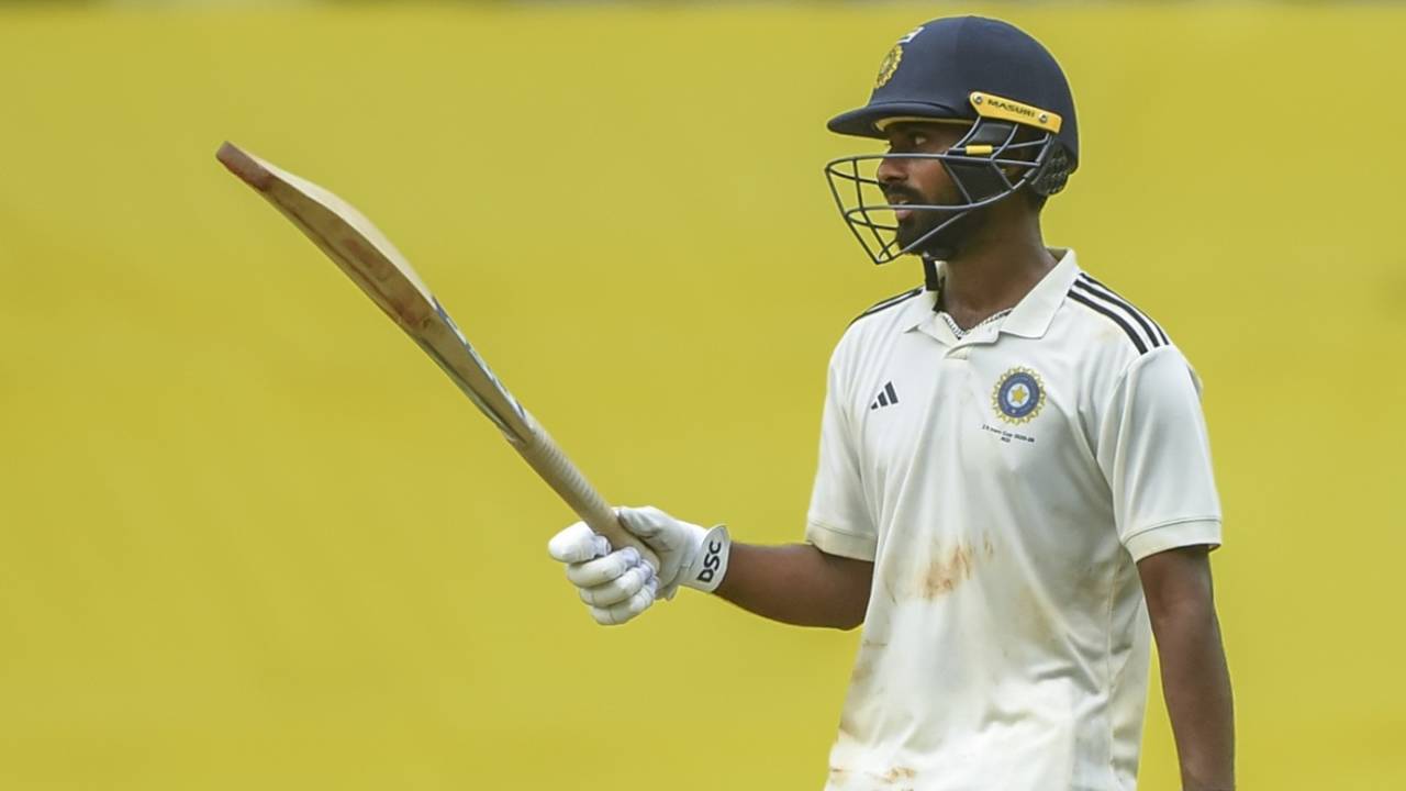 Manav Suthar notched up a half-century, Vidarbha vs Rest of India, Irani Cup, 5th day, Nagpur, October 5, 2025
