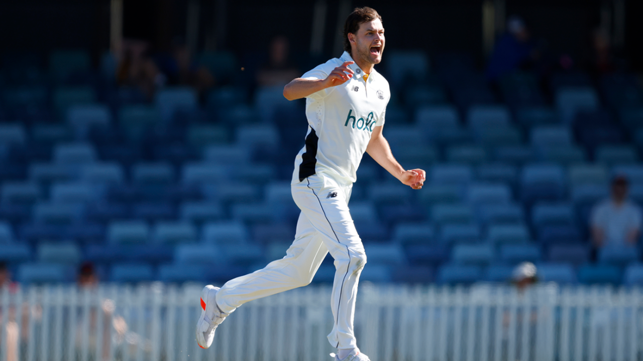 Matt Kelly carried a depleted Western Australia attack with five wickets, Western Australia vs New South Wales, Sheffield Shield, WACA, October 6, 2025