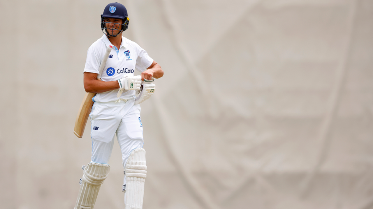 Chris Green walks off after his first innings dismissal, Western Australia vs New South Wales, Sheffield Shield, WACA, October 5, 2025