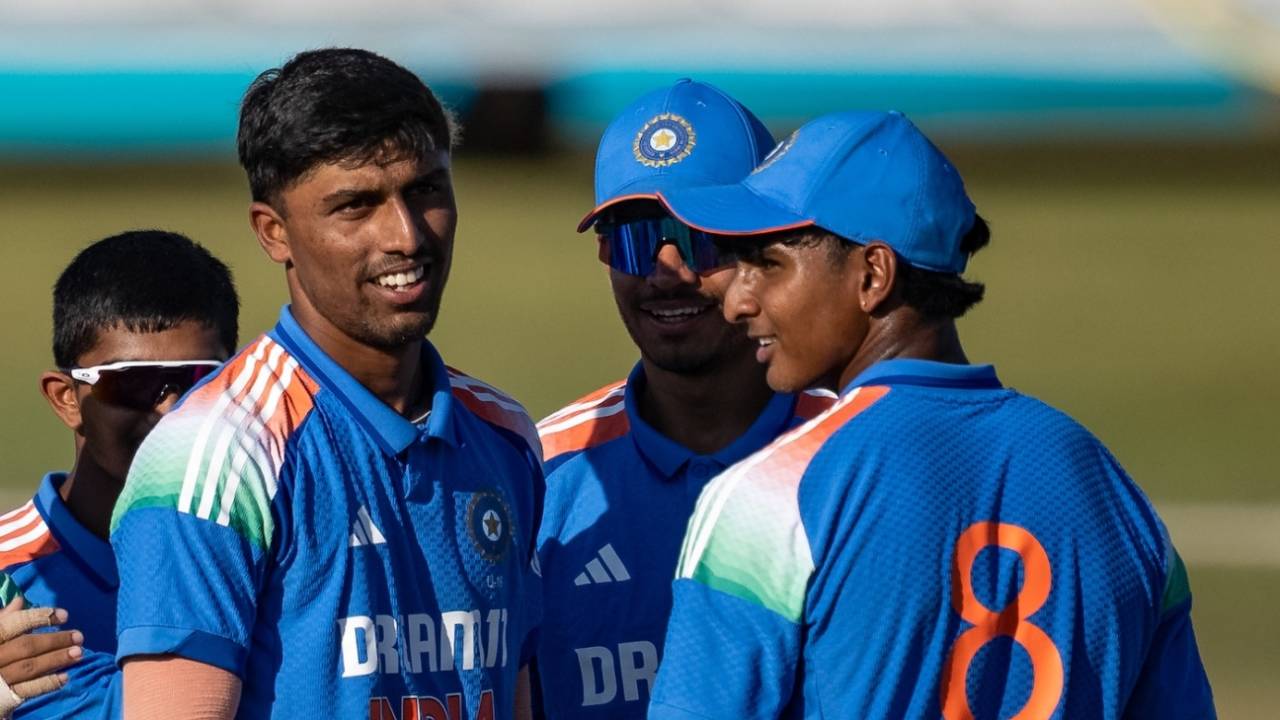 Henil Patel celebrates a wicket, Northampton, June 30, 2025