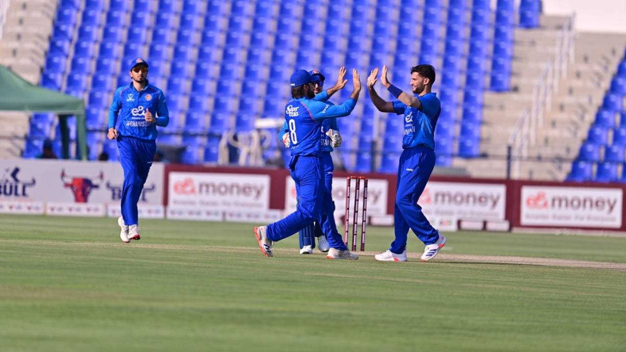 Azmatullah Omarzai struck twice in the space of four balls, Afghanistan vs Bangladesh, 1st ODI, Abu Dhabi, October 8, 2025