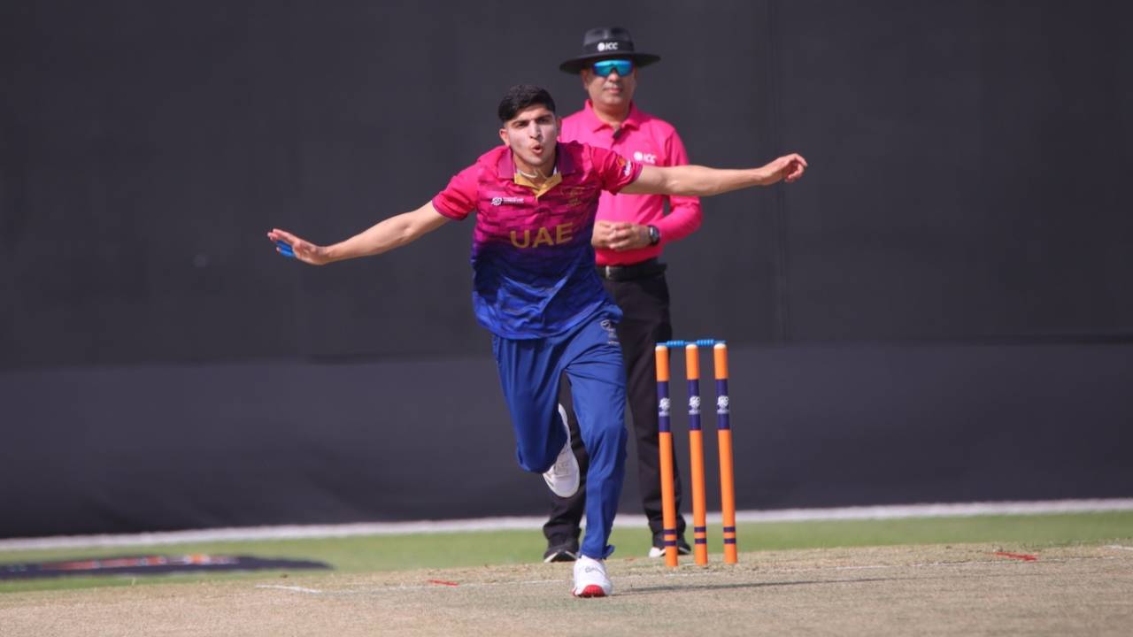 Muhammad Rohid picked up two wickets, UAE vs Qatar, ICC Men's T20 World Cup Asia & EAP Qualifier, Al Amerat, October 8, 2025