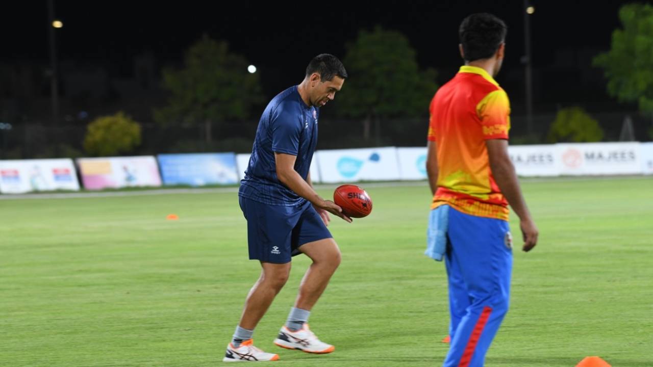Ross Taylor at a training session with Samoa, Oman vs Samoa, Men's T20 World Cup Asia & EAP Qualifier, Oman, October 8, 2025