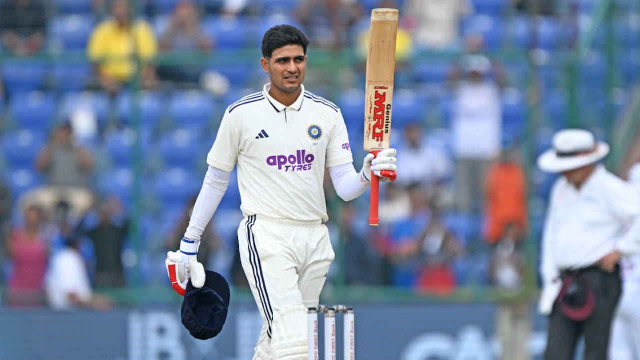 Shubman Gill brings his fifth Test ton in 2025 as captain, India vs West Indies, 2nd Test, Delhi, 2nd day, October 11, 2025