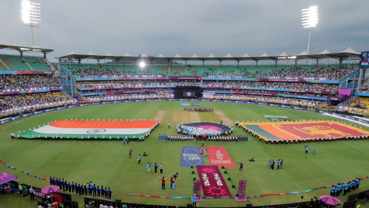A total of 22,843 were in attendance at the ACA Stadium for the World Cup opener, India vs Sri Lanka, Women's ODI World Cup, Guwahati, September 30, 2025