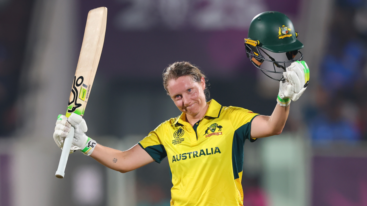 Alyssa Healy compiled an 84-ball century, India vs Australia, Women's ODI World Cup, Visakhapatnam, October 12, 2025