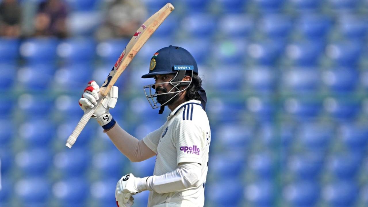 KL Rahul anchored the chase with an unbeaten 58, India vs West Indies, 2nd Test, Delhi, 5th Day, October 14, 2025