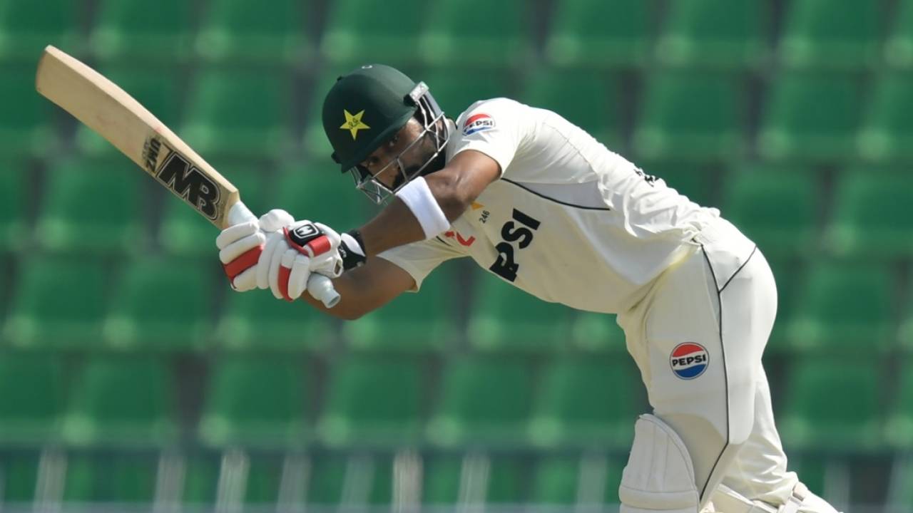 Abdullah Shafique flicks one to leg side Pakistan vs South Africa, 1st Test, Lahore, 3rd day, October 14, 2025