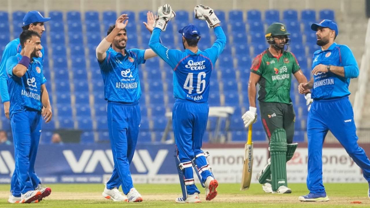 Bilal Sami got his maiden five-for, Afghanistan vs Bangladesh, 3rd ODI, Abu Dhabi, October 14, 2025