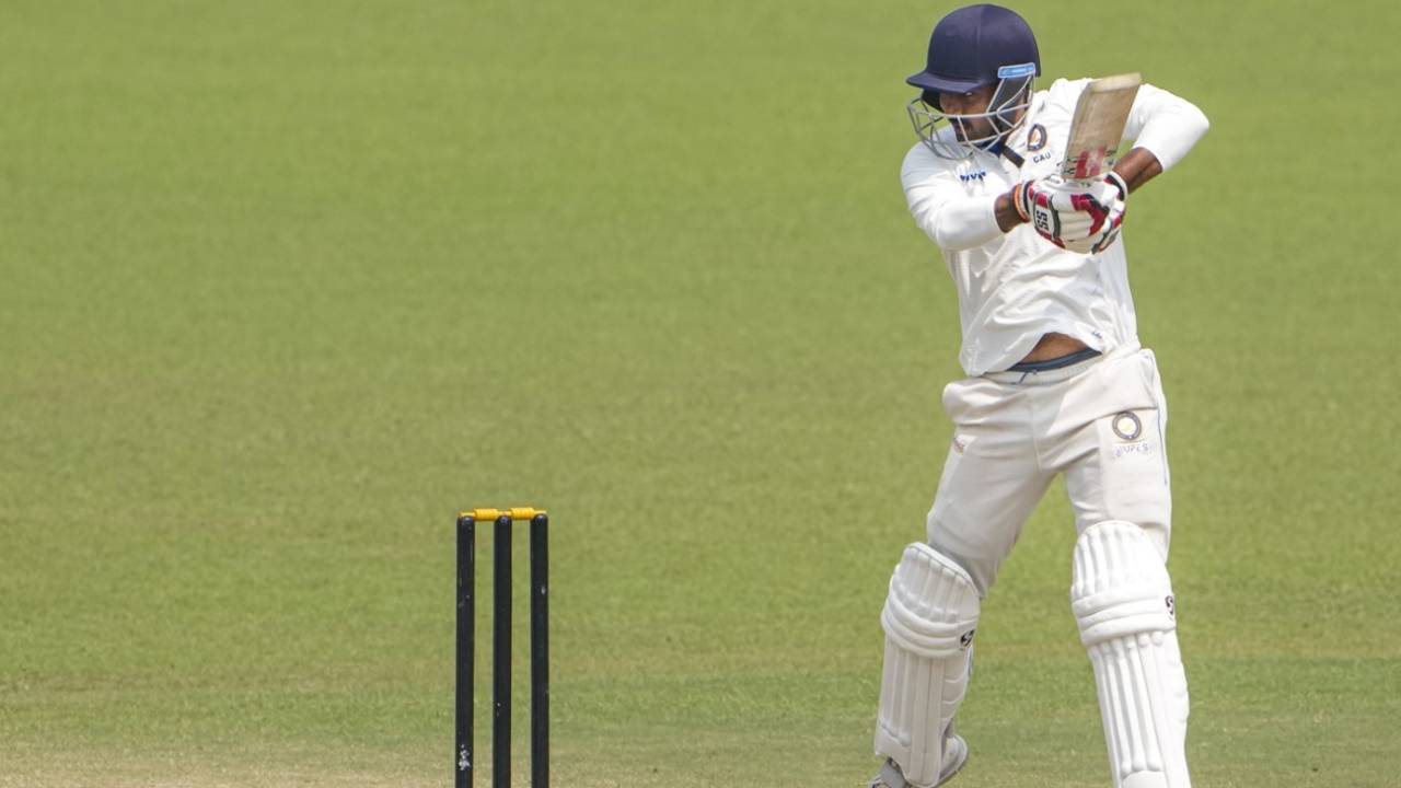 Abhay Negi plays a cut, Bengal vs Uttarakhand, Ranji Trophy, 4th day, Kolkata, October 18, 2025
