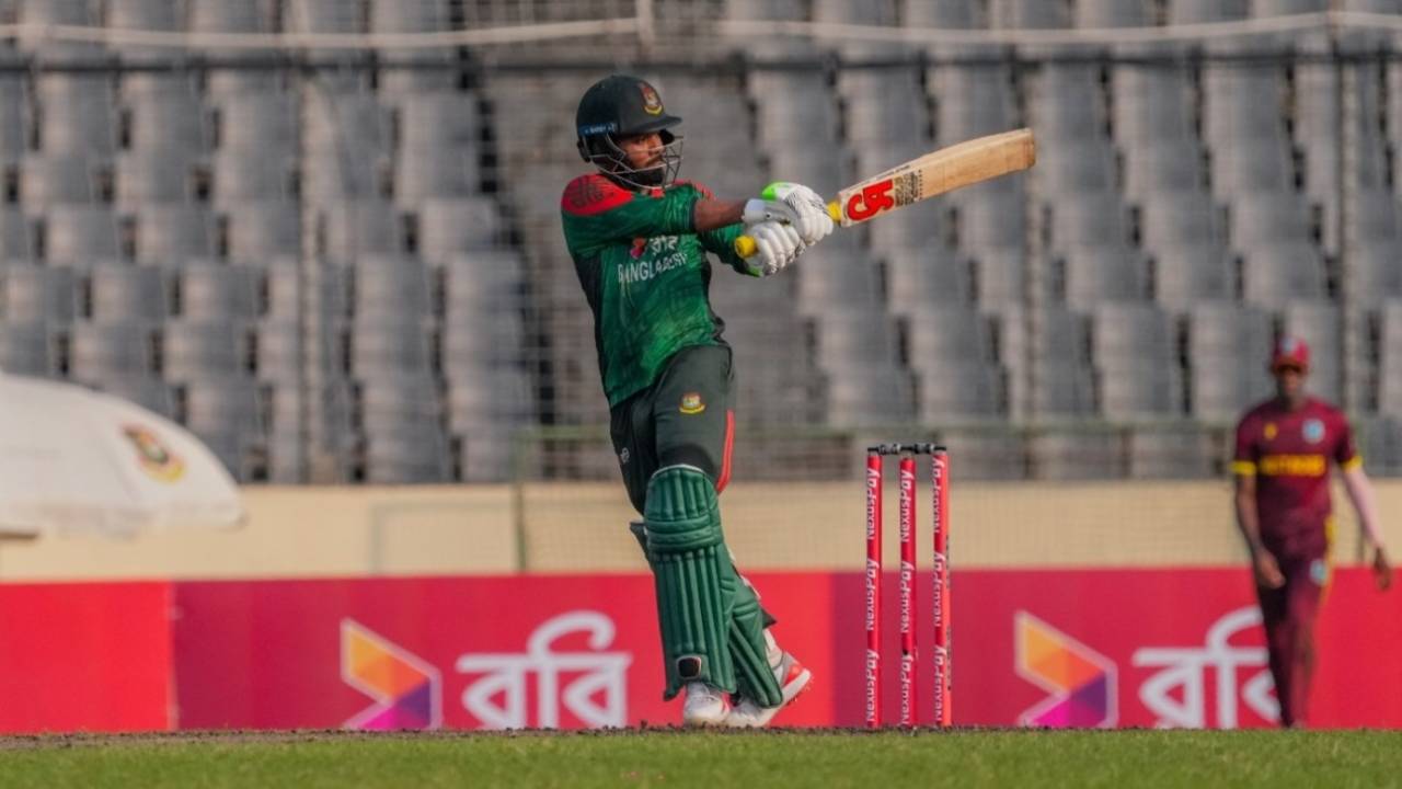 Towhid Hridoy made a 90-ball 51 against West Indies, Bangladesh vs West Indies, 1st ODI, Dhaka, October 18, 2025